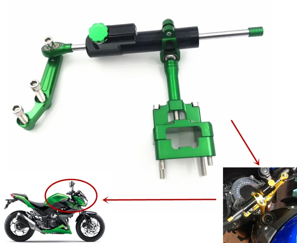 

For Kawasaki Z250 250SL 250R ninja 250 CNC Accessories Motorcycle Adjustable Steering Stabilize Damper Bracket Mounting kit