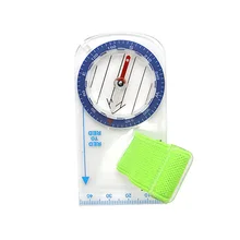 Наружный портативный мини-Компас для большого пальца с картой, шкала для ориентирования, пешего туризма, кемпинга, велосипедных скаутов EDF88