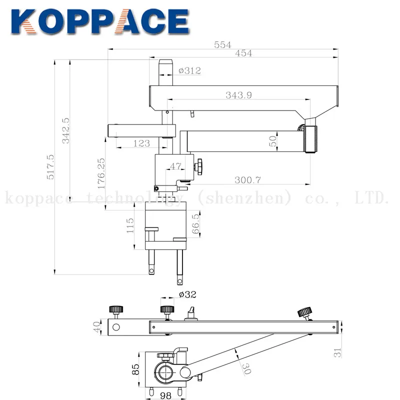 KOPPACE 2.1X-180X, 21MP Full HD 1080P 60FPS HDMI промышленный микроскоп, 0.7X-4.5X зум-объектив, Тринокулярный стереомикроскоп