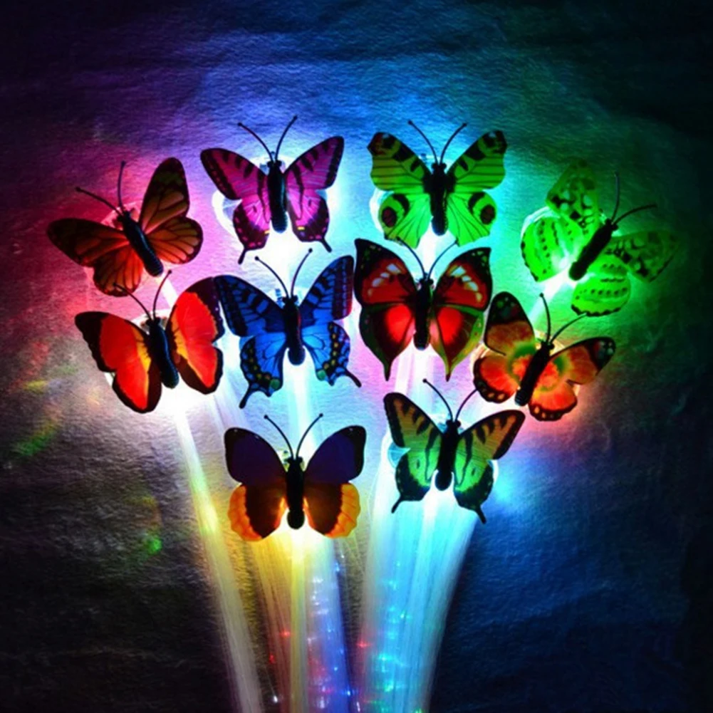 Random Colors Party LED Shining Glow Hair Braids Flash LED Fiber Hairpin Clip Light Up Headband Party Glow Accessories Hot Sale