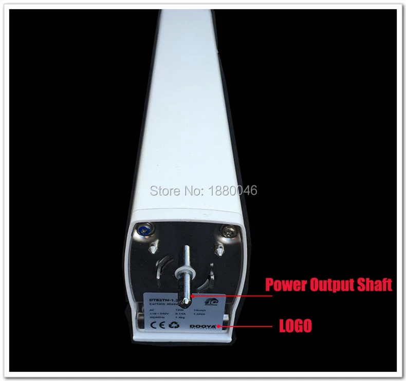 Абсолютно супер тихий моторизованный DOOYA мотор DT82TN одиночный занавес дорожки, умный дом используется моторизованный занавес для гостиной