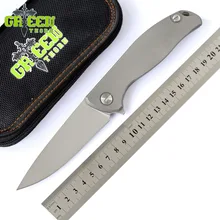 Green Thorn F95 складной Ножи D2 лезвие Титан ручка Керамика упорные шариковые подшипники Походное снаряжение Охота карманные ножи