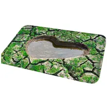 Горячая GCZW-59x40cm Novlty ловушка дверной коврик любовь напольный коврик резиновый моющийся ковер противоскользящий, зеленый ловушка любви