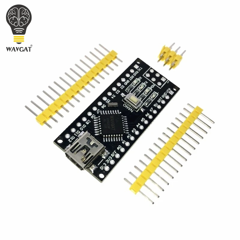 

WAVGAT Nano Mini USB With the bootloader compatible Nano 3.0 controller CH340 USB driver 16Mhz Nano v3.0 Same as ATMEGA328P