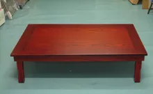 Корейский Обеденный Стол Ноги Древесины Складной Прямоугольник 120×80 см Гостиная Мебель Азии Античный Пол Деревянный Чайный Столик центр Стол