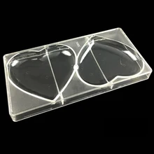 Großhandel große herzförmige schokolade schimmel, polycarbonat hochzeit schokolade am stiel formen, kunststoff lollipop schokolade werkzeuge