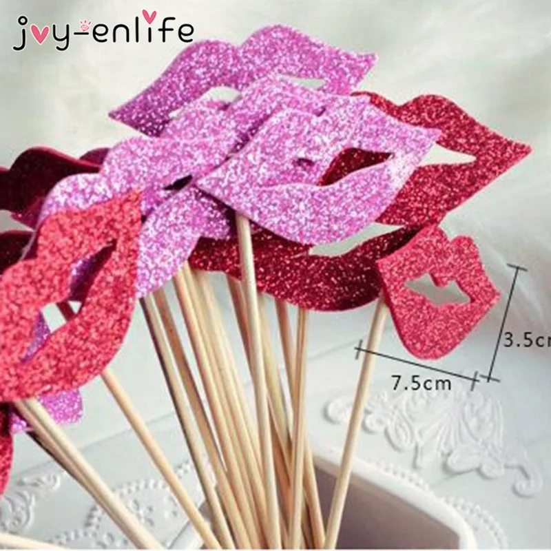 Party Photo Props 10pcs Funny Lip Eva DIY Photo Booth Props For Adult Bachelorette Party Hen Party Bridal Shower Wedding