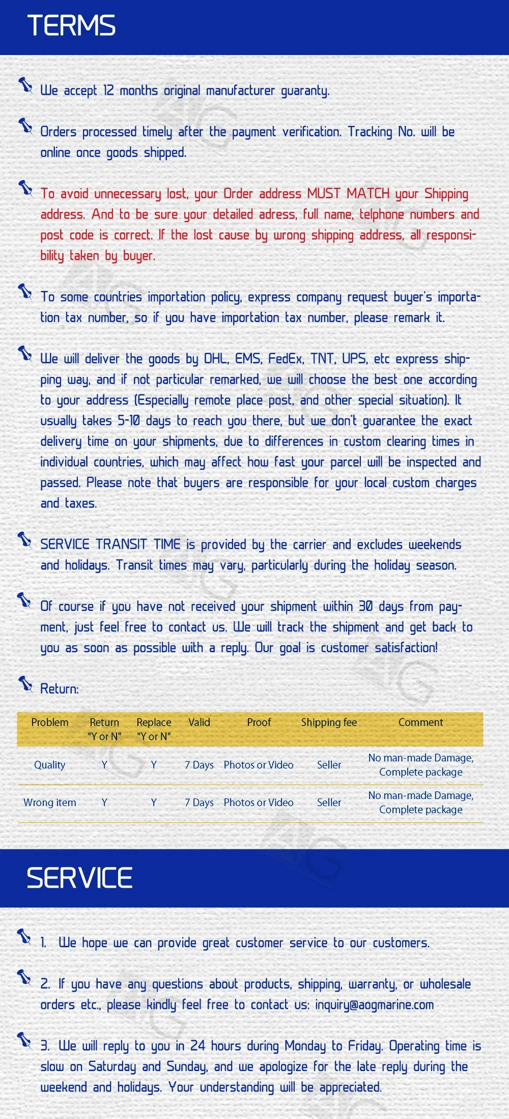 Terms