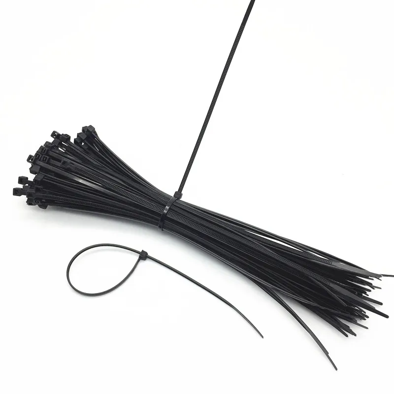 100Pcs/bag 2.5X100mm/3X200mm Self Locking Cable Tie Wires Tidy black