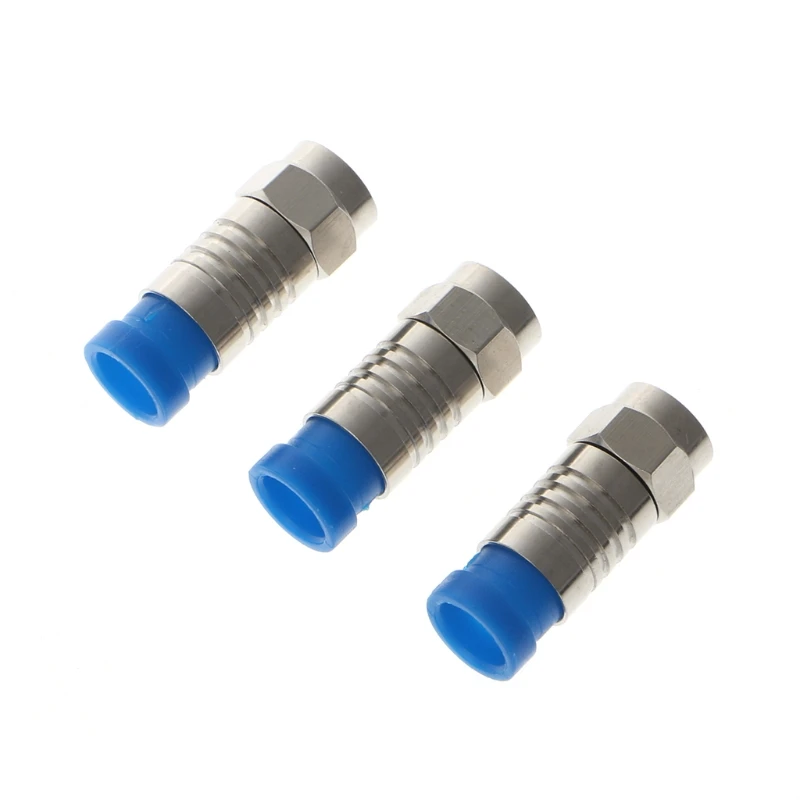 

10 Pcs F Type RG6 Coaxial Connector O-Ring 75-5 Compression Tool Fitting Cable
