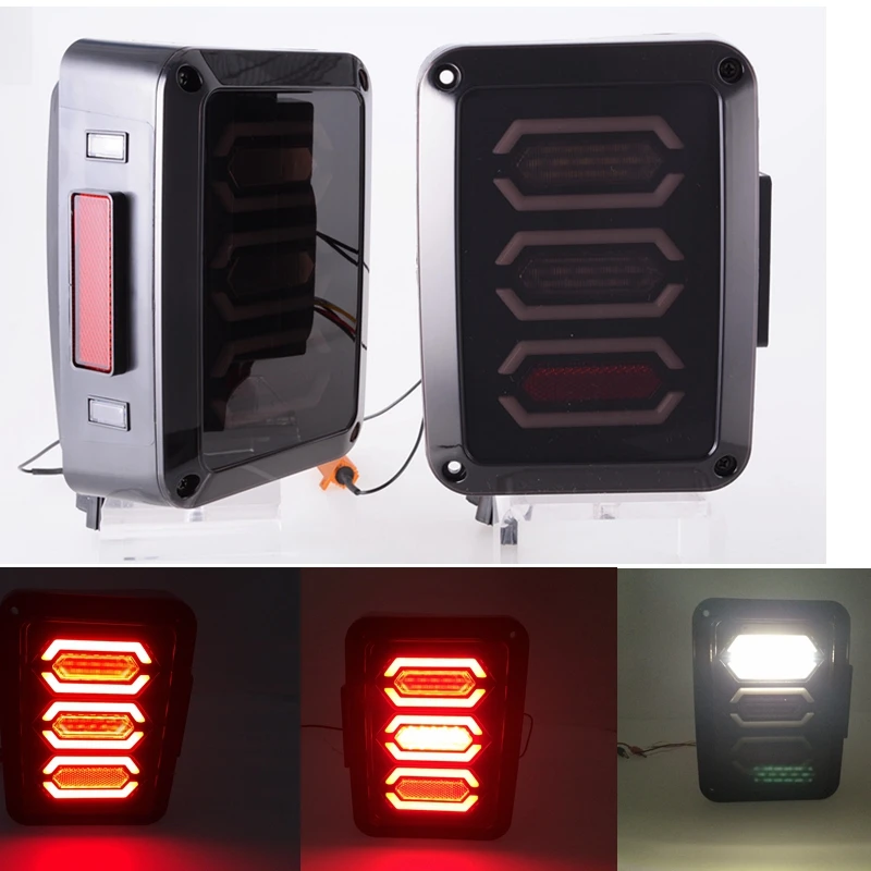 07-16 Jeep Wrangler JK LED Tail Light Brake Reverse Rear Turn Signal Lamp led IP68
