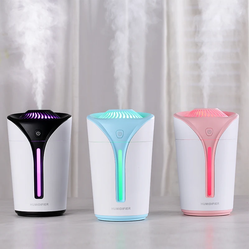 Online Kreative Ätherisches Öl Diffusor Mini Flamme Tasse Ultraschall Luftbefeuchter mit LED Licht USB Aromatherapie Fogger für Office Home