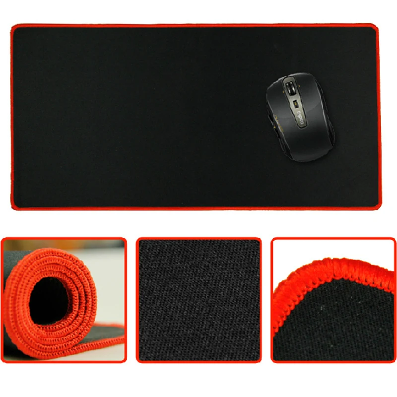 Extra Large Gaming Mouse Pad Gamer Solid Color Locking Edge Big Keyboard Mouse Mat Desk Mousepad Gr