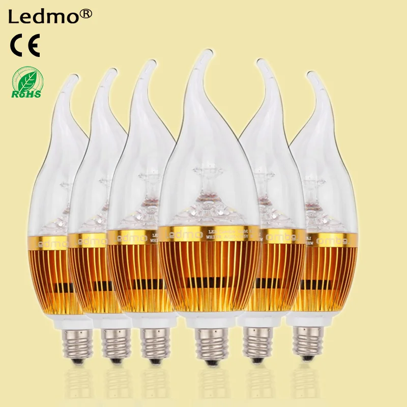 LED Candle Bulbs Non Dimmable E12 Base 25W Incandescent Bulbs Equivalent Candelabra Bulbs 270LM