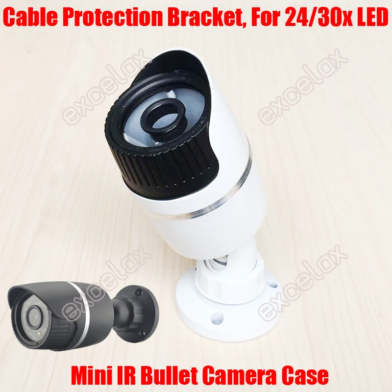 

Cable Protection Bracket Mini Waterproof IR Bullet Camera Case Aluminum CCTV Tube Casing IP66 Outdoor for 24pcs 30pcs LED Board