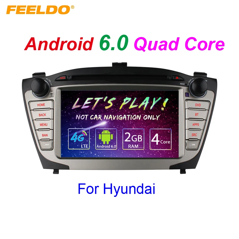 FEELDO 7 дюймов Android 6 0 (64 бит) DDR3 2G/16G/4G LTE автомобильный DVD GPS радио головное устройство