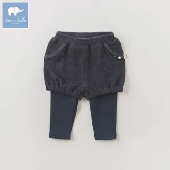

DB5984 dave bella autumn infant baby girls full length fashion fake two pants children toddler trousers 1 piece