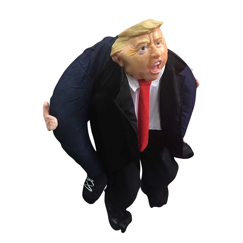Passeio em Mim Trajes da Mascote Levar para trás Brinquedos Festa de Halloween Donald Trump Calças Festa Vestir-se Novidade Diversão Roupas Cosplay Disfraz 6 Brinquedos de montar