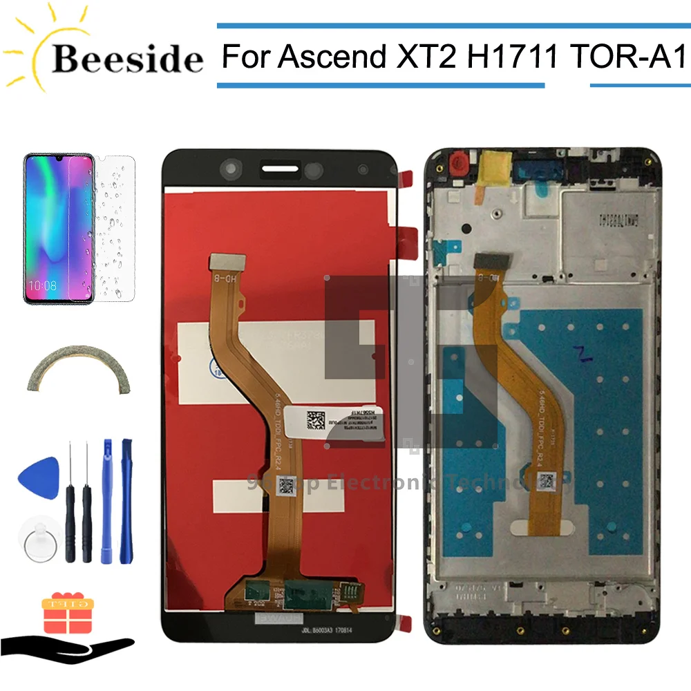 AA + качество ЖК дисплей с рамкой 5 ''для huawei Ascend XT2 H1711 TOR A1 сенсорный экран