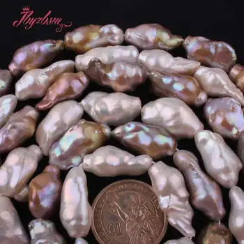 

10x15-12x25mm Freeform Reborn Keshi Freshwater Pearl Beads Natural Stone Beads For DIY Necklace Bracelets Jewelry Making 15"