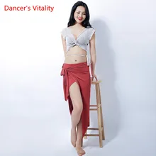 Nouveau Style de Danse Du Ventre Sexy Manche Haut à Manches Longues Vêtements + Jupe 2 pièces Costume Pour Femmes de Danse Du Ventre Danse Du Ventre Ensemble Filles Ensemble de Danse