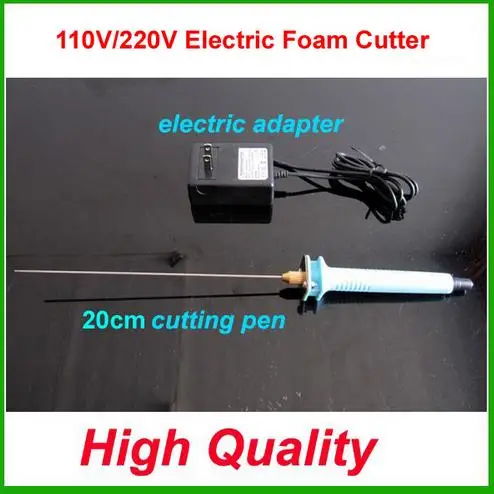 

Free shipping Electric Foam Cutter 20cm Hot Knife Styrofoam Cutting Pen+ Electronic Voltage Transformer Adapter