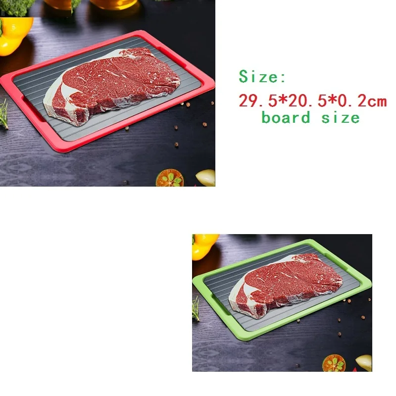 Dorpshipping Fast Frozen Defrosting Tray Thaw With Plate Safe Aluminum No Electricity Chemicals