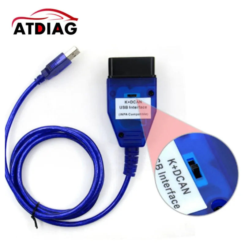 Высокое качество INPA K+ CAN K+ DCAN USB диагностический интерфейс для BMW INPA OBD2 кабель Ediabas INPA FT232RL Профессиональный для автомобилей BMW