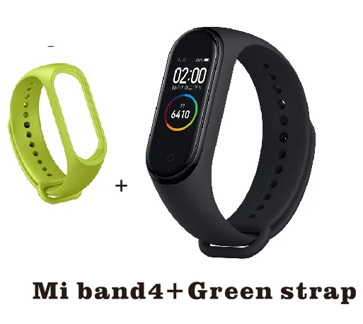 Новейший Xiaomi mi-браслет 4 смарт-браслет mi Band 4 фитнес-браслет 135 мАч цветной экран Bluetooth 5,0 - Цвет: Add strap