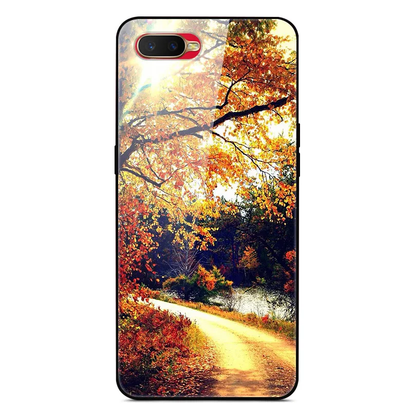 Enhanced Painted Tempered Glass Back Cover - Hard Protective Phone Case