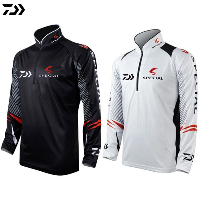 DAIWA DAWA Plus Size 3XL Fishing Clothing for Men Summer Breathable Dry Sun UV Protection
