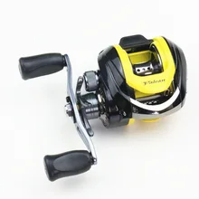 EMMROD 11 оси правой Аарон плавающие море Рыбалка приманка катушка колеса круглый желтый ручной Carretilha де pesca baitcasting molinete