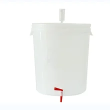 30L пищевая ферментация баррель с краном и водным уплотнением для вашего домашнего пивоварения