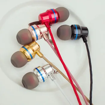 

Metal Line Controlled Wired Earphone For Phone Stereo Mobile Phones Computers Ear Plugs Factory Wholesale XRE057