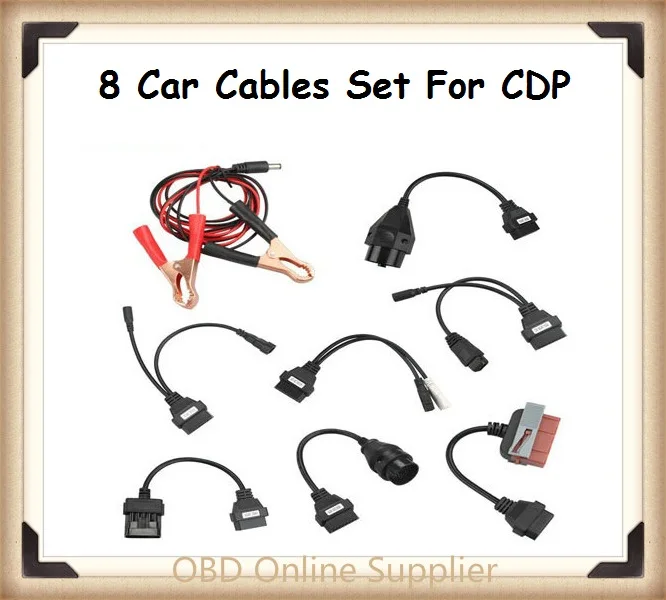 Prix pour 5 sets/lot meilleur 8 pcs CDP Pro câble OBD OBDII OBD II OBD2 OBD 2 Scanner de Diagnostic De Numérisation outil outils Connecteur Pour DELPHI DS150E Prix pour 5 sets/lot meilleur 8 pcs CDP Pro câble OBD OBDII OBD II OBD2 OBD 2 Scanner de Diagnostic De Numérisation outil outils Connecteur Pour DELPHI DS150E