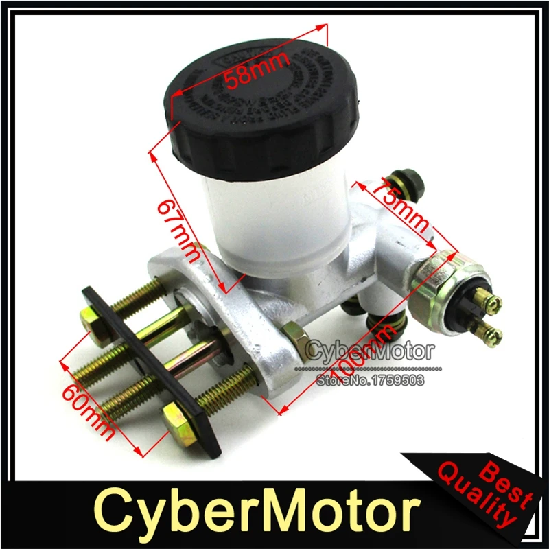 Plunger/Push Rod Go kart UTV Brake master cylinder  Kandi hammerhead   Kinroad 