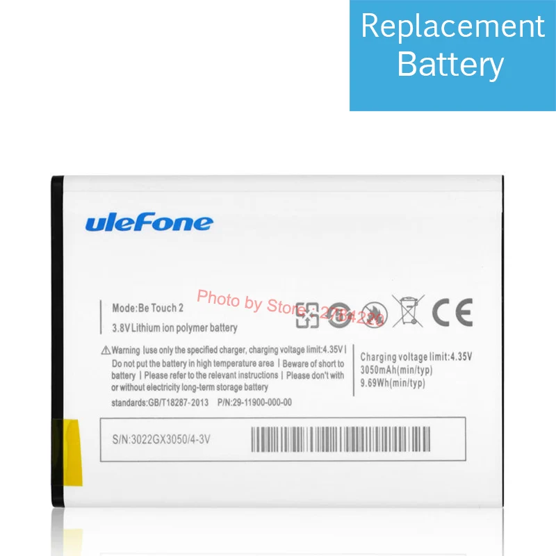 3050 мАч Новый Сменный аккумулятор для Ulefone Be Touch 2 / 3 Батарея Аккумуляторы мобильных
