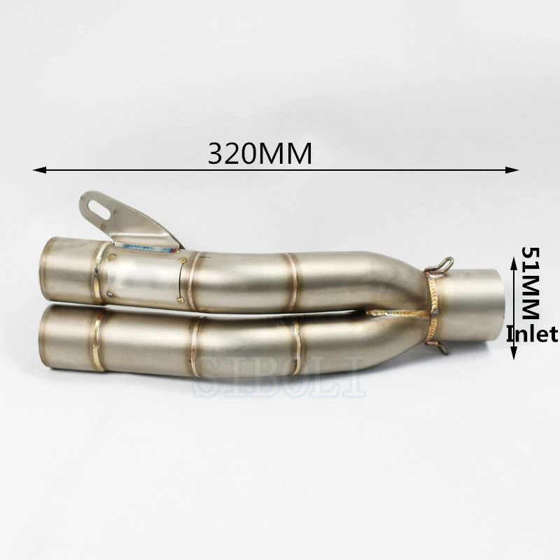 Универсальный 36-51 мм выхлопной мотоцикл Mivv труба из нержавеющей стали двойной выход выхлопной для YAMAHA R1 R3 CBR CBR125 CBR250