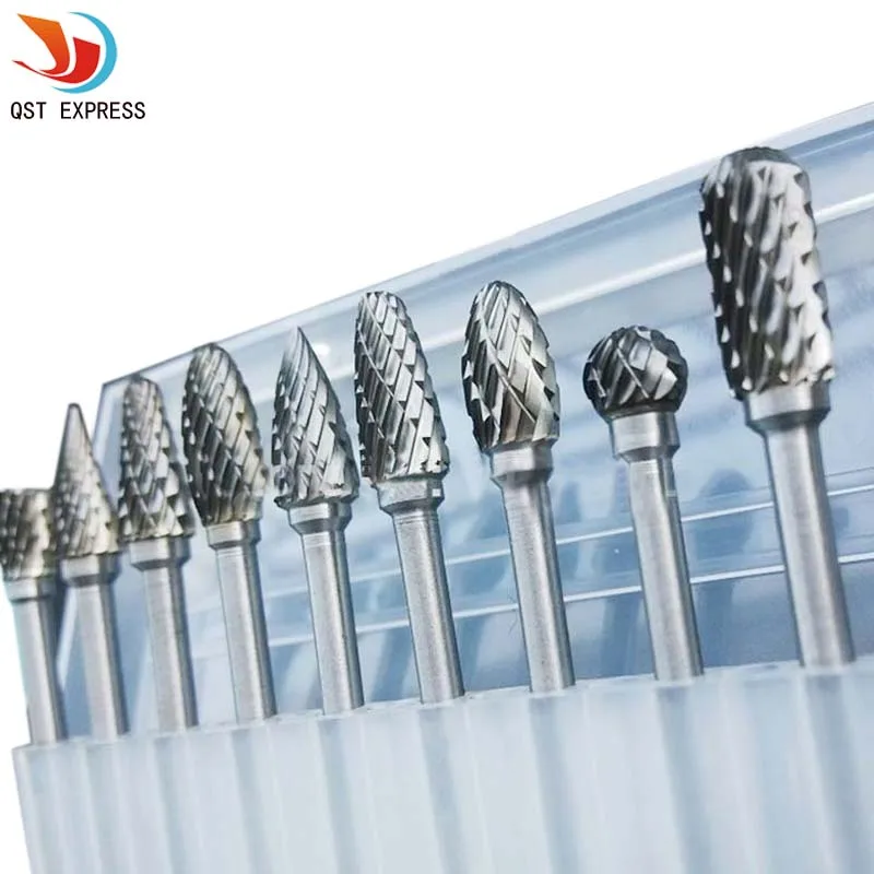 1/8 &quotХвостовиком Из Карбида Вольфрама Фрезер Ротари Инструмент Burr Double Diamond Cut Dremel