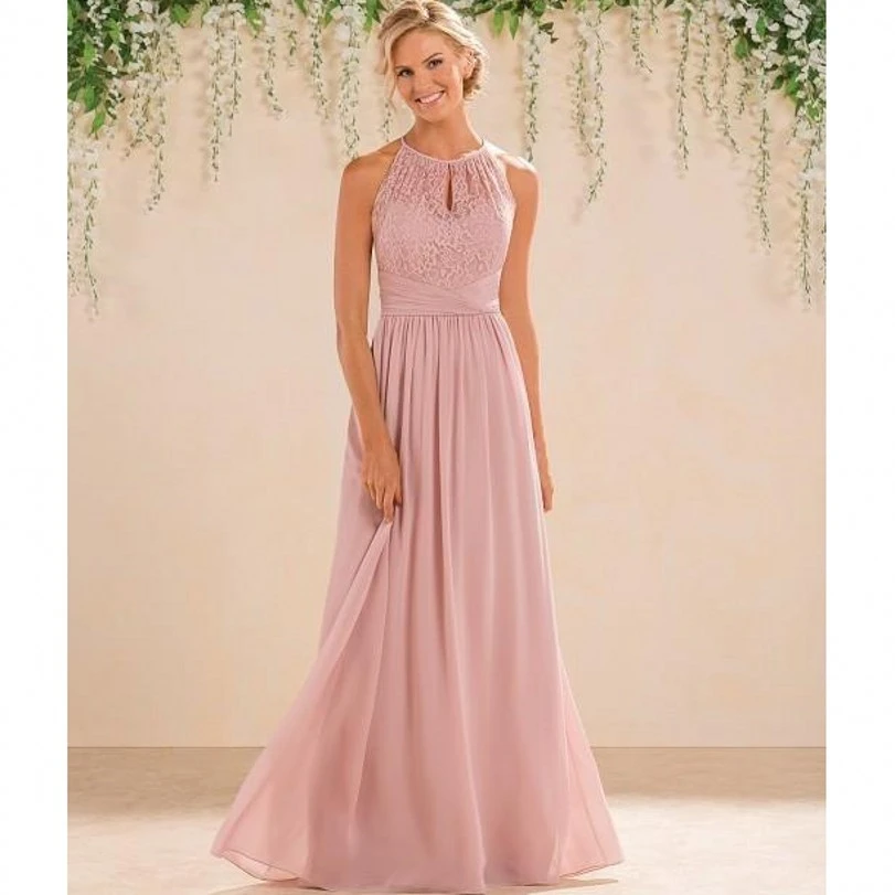 halter style dress for wedding guest
