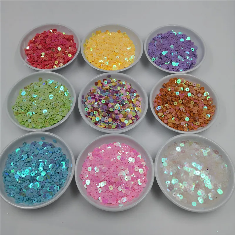

5 mm Sparkles Flat Round AB Color Loose Sequins Sewing Crafts Wedding Decoration Clothes Garment Dress Shoes Caps DIY Accessory