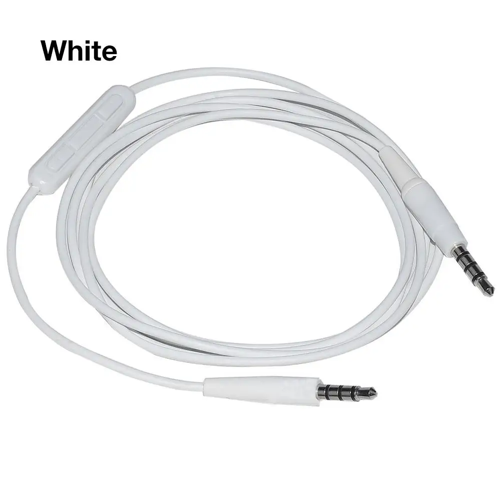 4 цвета микрофонный кабель для наушников аудио кабель для Bose Soundtrue Ear с микрофоном QC35 QC25 OE2 кабель для наушников аудио портативный - Цвет: White