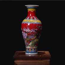 Свадебные украшения китайские большие антикварные эмалированные фарфоровые керамические вазы