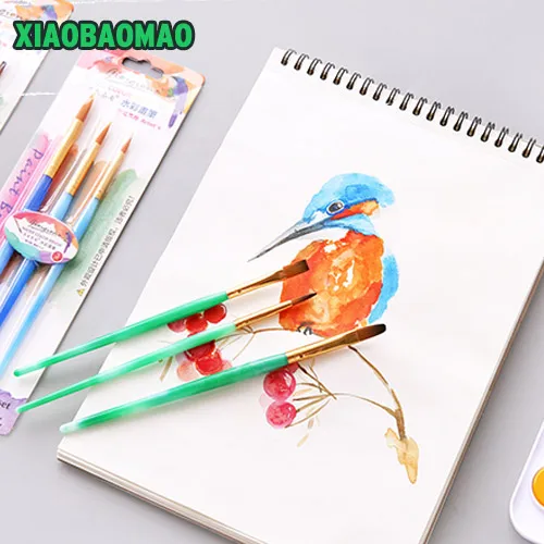 3 шт./набор мягкая ручка для воды цветная картина с каллиграфией ручка канцелярская иллюстрация