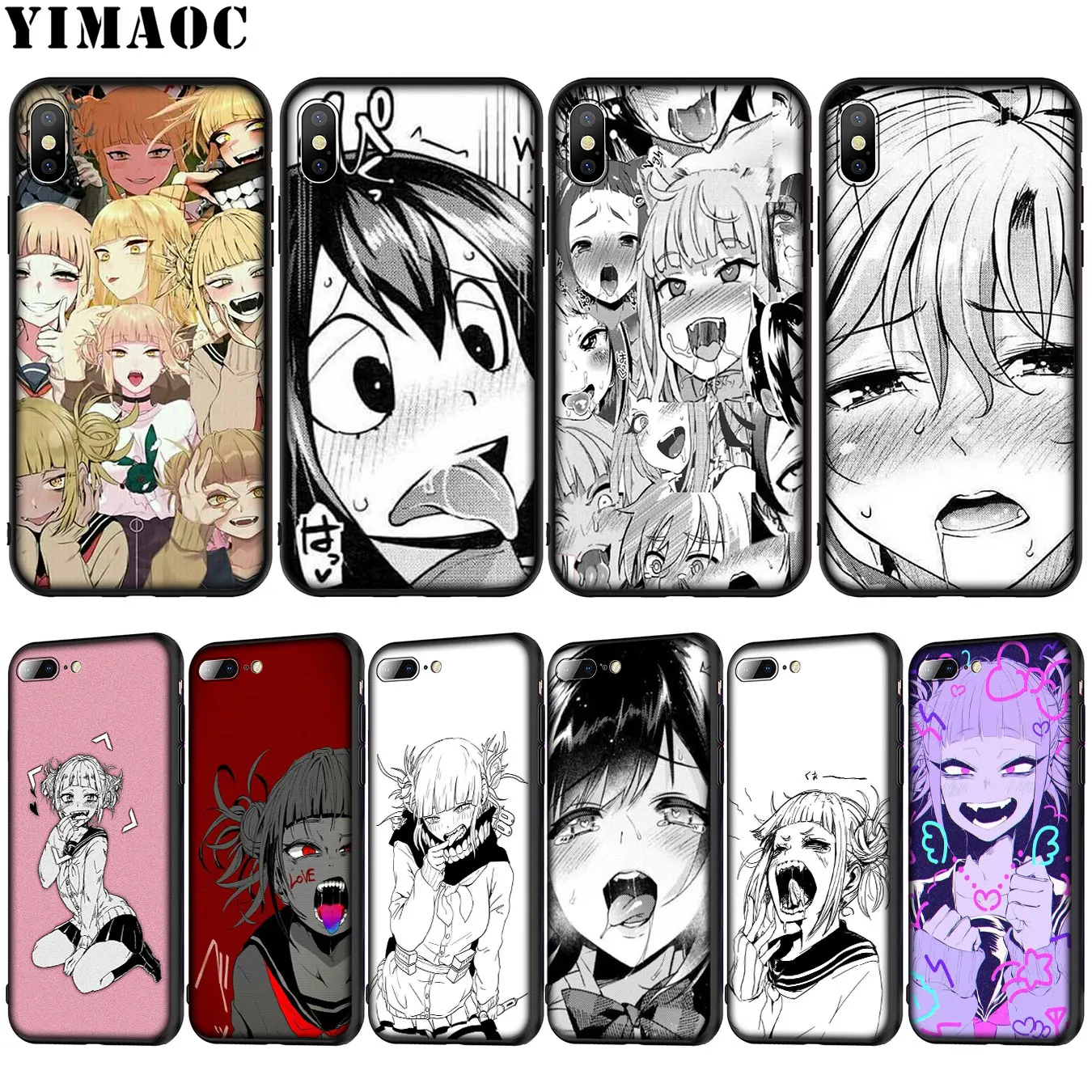 YIMAOC Аниме Манга Девушка ahegaoo Мягкий силиконовый чехол для телефона iPhone XR X XS Max 6 6S 7