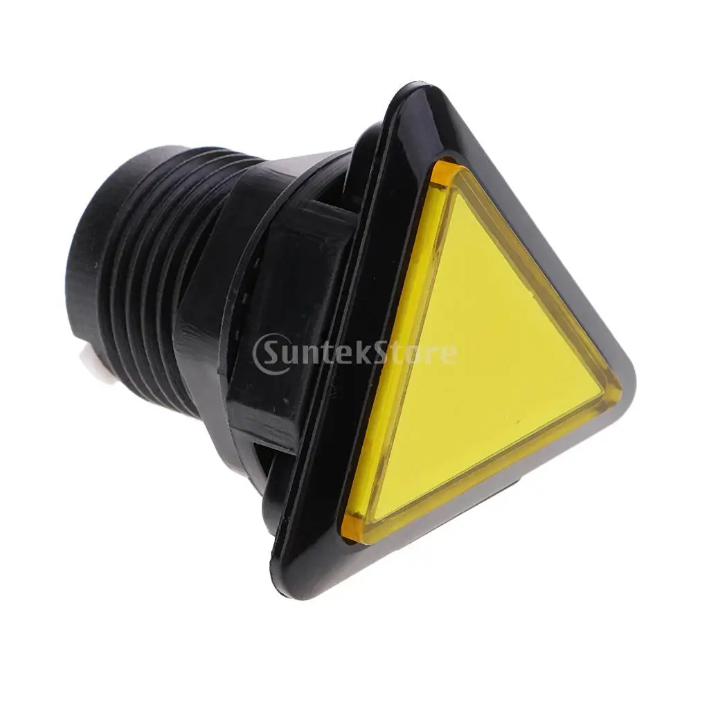 Triangle Arcade Game Machine Push Button with 12V led lamp illuminated 3.9x3.9cm