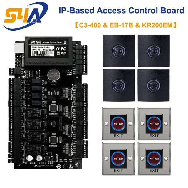 C3 100 IP Based Door Access Control Panel C3 400in Access Control Kits