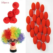 10 Uds gran oferta Adorable bola roja espuma circo nariz payaso Comic fiesta Halloween disfraz vestido de magia accesorios Decoración