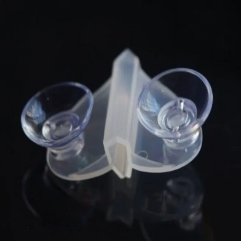 Aquarium Fish Tank Dividers With Sucker Black/Clear Clamp Separating 3