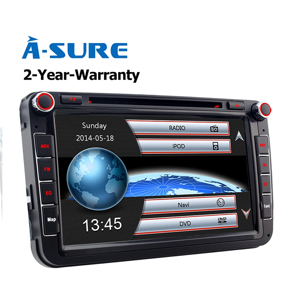 A Sure 8" Autoradio GPS DVD for VW PASSAT B6 SHARAN GOLF 5 MK6 TIGUAN